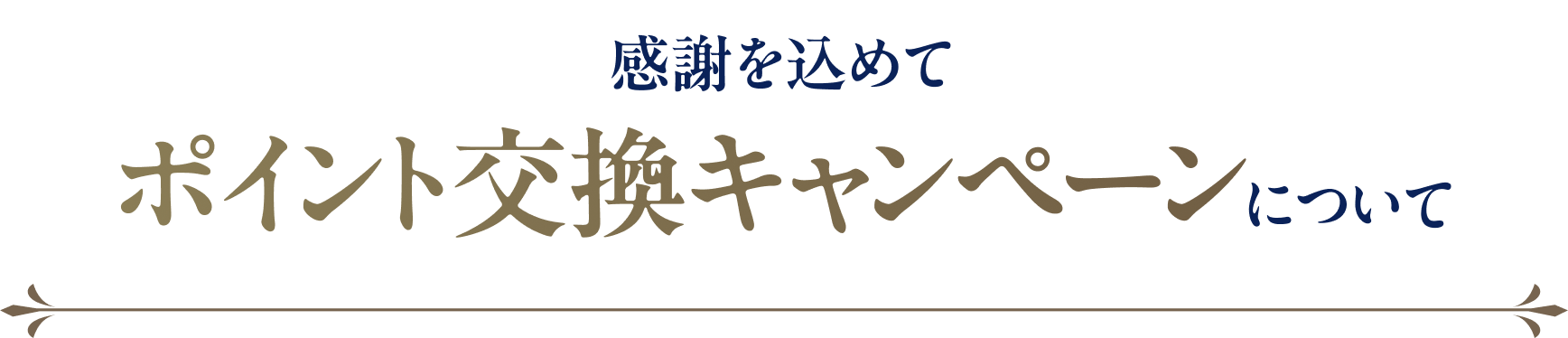 感謝を込めてポイント交換キャンペーンについて
